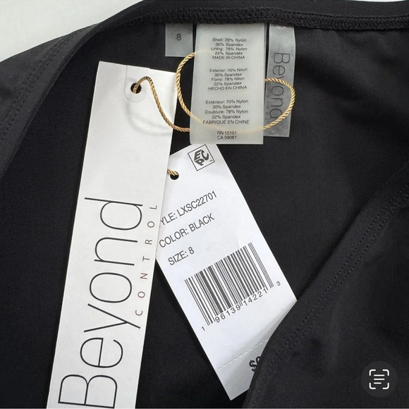 BEYOND CONTROL Tummy Control Classic High Waisted Bikini Bottom Black Size 8 NWT - Picture 5 of 9